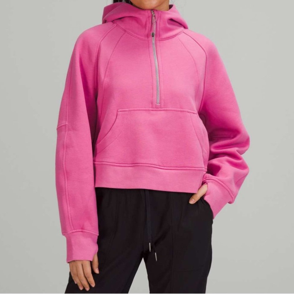 Lululemon Scuba Half Zip in Pink Blossom M/L